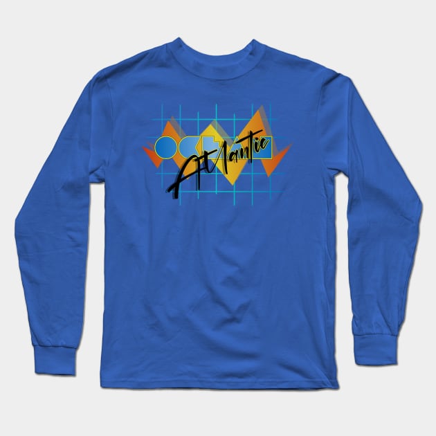 Ocean Atlantic Vintage 80s OP Parody Long Sleeve T-Shirt by darklordpug